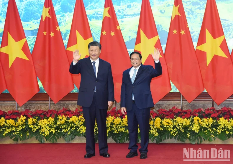 [Ảnh] Thủ tướng Phạm Minh Chính hội kiến Tổng Bí thư, Chủ tịch Trung Quốc Tập Cận Bình ảnh 1
