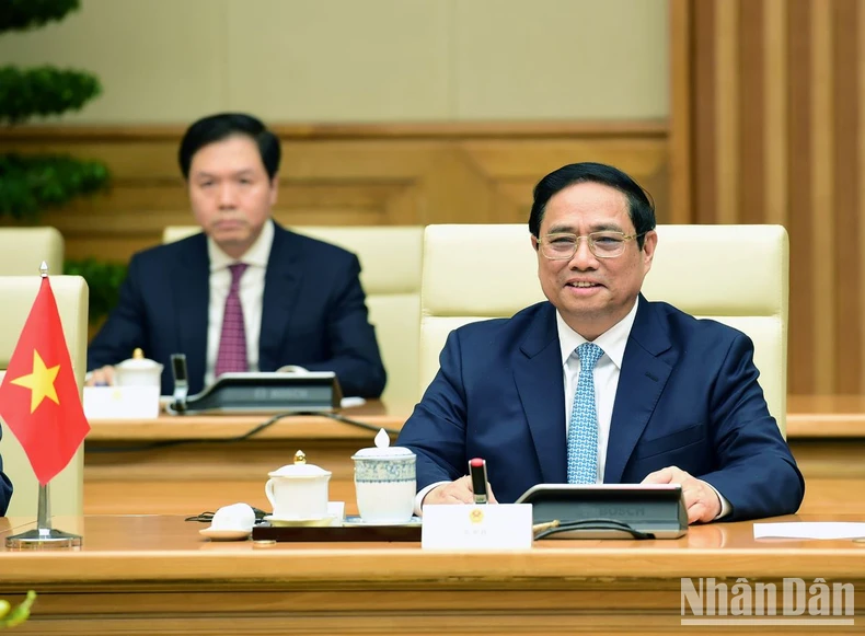 [Ảnh] Thủ tướng Phạm Minh Chính hội kiến Tổng Bí thư, Chủ tịch Trung Quốc Tập Cận Bình ảnh 4