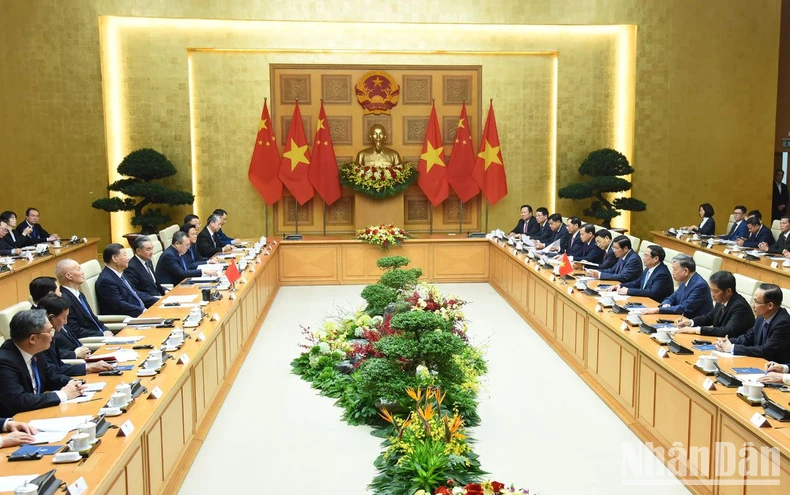 [Ảnh] Thủ tướng Phạm Minh Chính hội kiến Tổng Bí thư, Chủ tịch Trung Quốc Tập Cận Bình ảnh 6