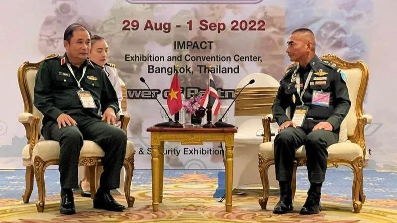 Đoàn đại biểu Bộ Quốc phòng Việt Nam dự Triển lãm Quốc phòng và An ninh 2022 tại Thái Lan ảnh 1