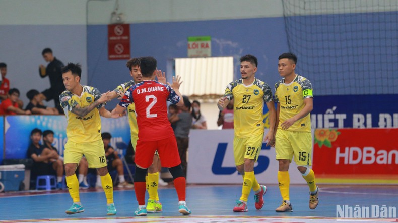 Thái Sơn Nam lên ngôi đầu bảng giải futsal HDBank vô địch quốc gia 2023 ảnh 1