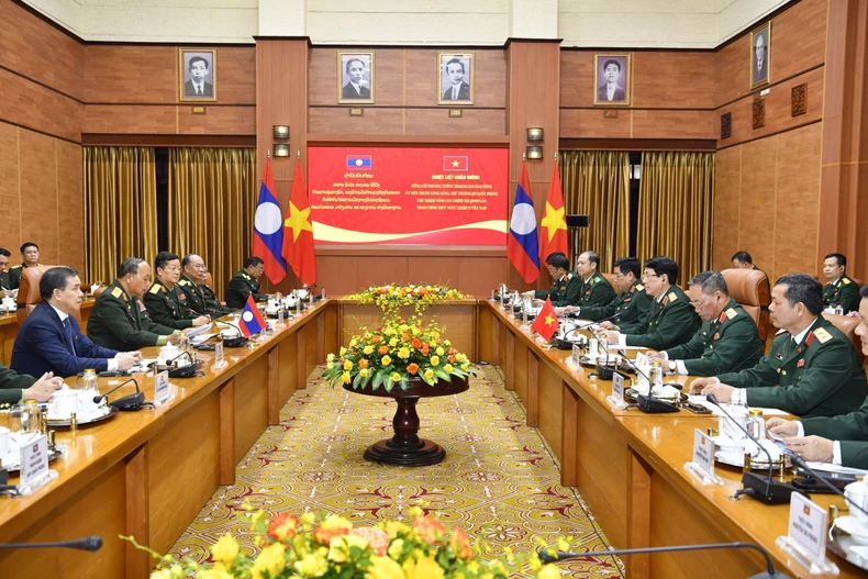Phối hợp tham mưu hiệu quả với lãnh đạo cấp cao hai nước Việt Nam-Lào về công tác quân sự, quốc phòng ảnh 2