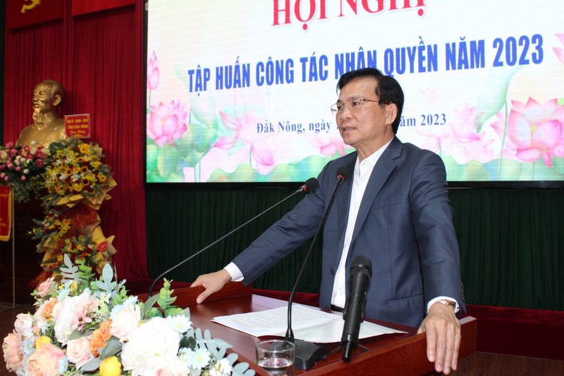 Hội nghị tập huấn công tác nhân quyền năm 2023 ảnh 2