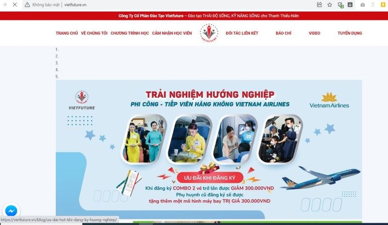 Vietnam Airlines khuyến nghị cảnh giác trại hè hướng nghiệp hàng không giả mạo ảnh 6