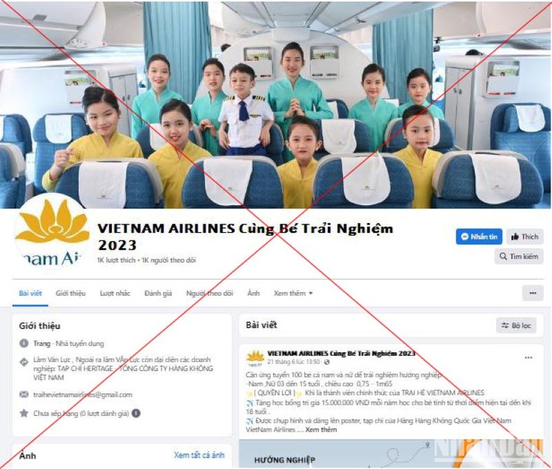 Vietnam Airlines khuyến nghị cảnh giác trại hè hướng nghiệp hàng không giả mạo ảnh 3