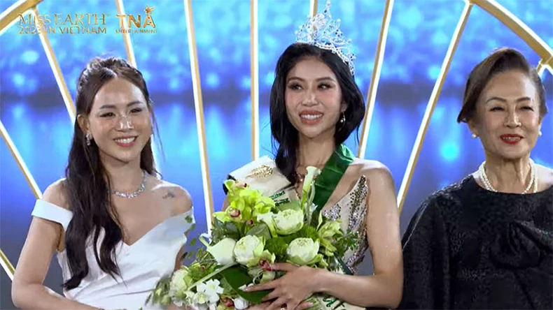 Người đẹp Albania giành vương miện Hoa hậu Trái đất 2023, đại diện Việt Nam đạt Á hậu 2 ảnh 1