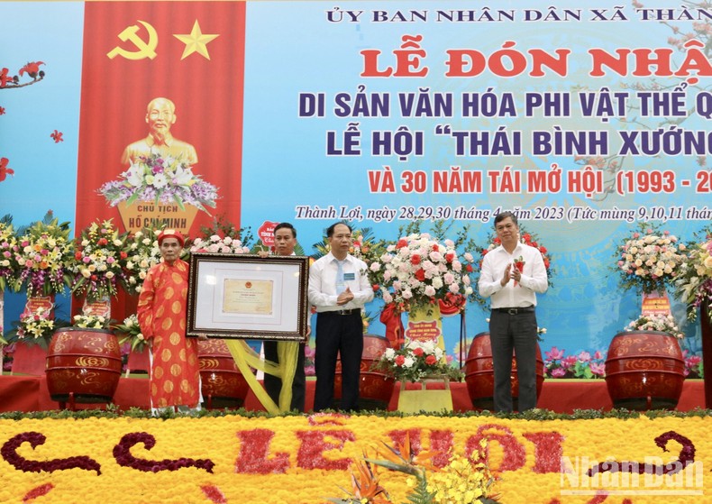 Lễ hội “Thái bình xướng ca” đón nhận Di sản văn hóa phi vật thể quốc gia ảnh 2