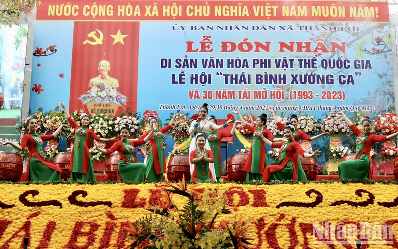 Lễ hội “Thái bình xướng ca” đón nhận Di sản văn hóa phi vật thể quốc gia ảnh 1