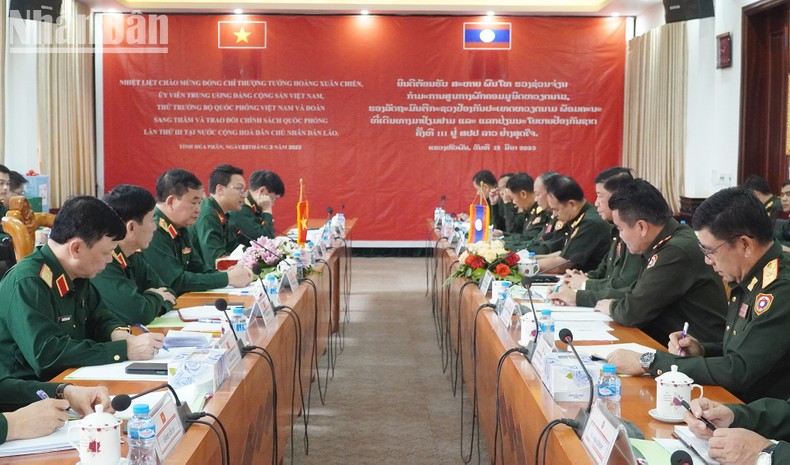 Đối thoại Chính sách Quốc phòng Việt Nam-Lào lần thứ 3 ảnh 1