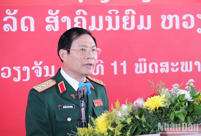 Bàn giao công trình Trường Văn hóa dân tộc nội trú Quân đội nhân dân Lào ảnh 1