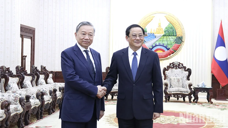 Đẩy mạnh hợp tác toàn diện giữa Bộ Công an hai nước Việt Nam-Lào ảnh 1