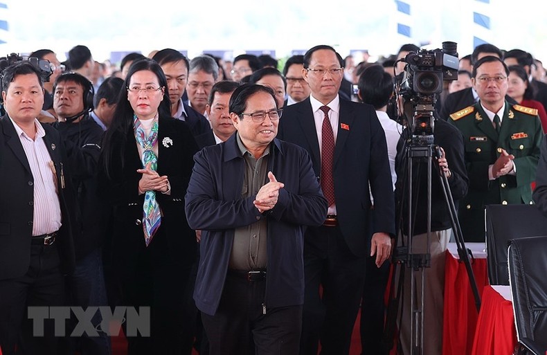 [Ảnh] Thủ tướng dự Lễ khởi công dự án đường bộ cao tốc bắc-nam phía đông ảnh 1