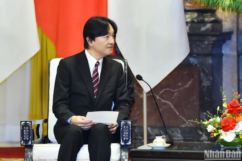 [Ảnh] Chủ tịch nước Võ Văn Thưởng tiếp Hoàng Thái tử Nhật Bản Akishino ảnh 6