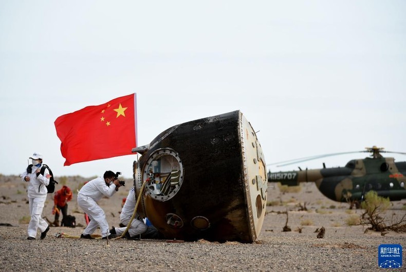 Ba phi hành gia Trung Quốc trở về Trái đất ảnh 1