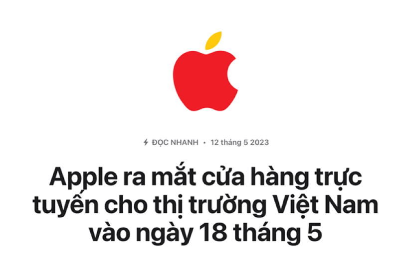 Apple sắp ra mắt cửa hàng trực tuyến đầu tiên tại thị trường Việt Nam ảnh 1