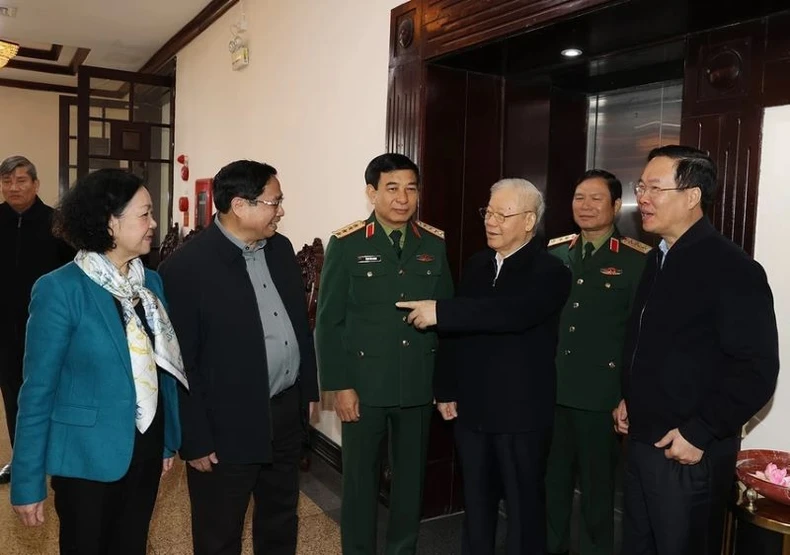 [Ảnh] Tổng Bí thư Nguyễn Phú Trọng chủ trì Hội nghị Quân ủy Trung ương lần thứ tám ảnh 3