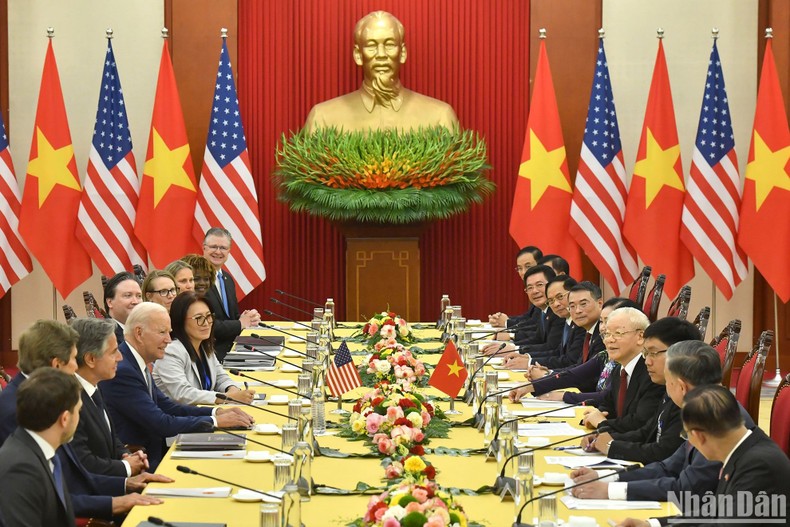 Tuyên bố chung về nâng cấp quan hệ Việt Nam-Hoa Kỳ lên Đối tác chiến lược toàn diện ảnh 2