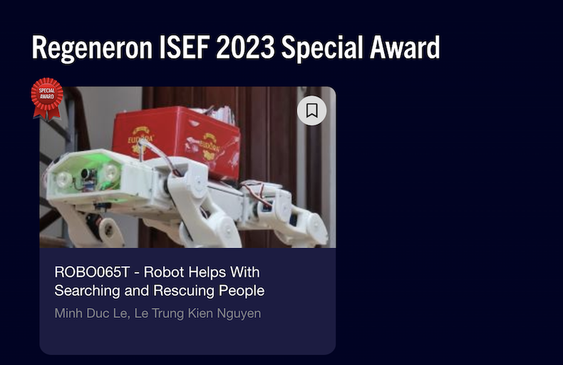 Học sinh Việt Nam đạt giải tại Hội thi khoa học kỹ thuật quốc tế Regeneron ISEF 2023 ảnh 2