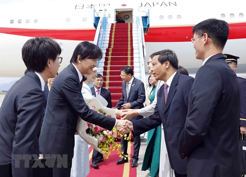 [Ảnh] Hoàng Thái tử Nhật Bản và Công nương bắt đầu thăm chính thức Việt Nam ảnh 6