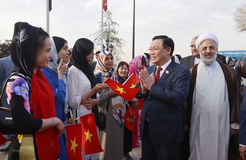 Chủ tịch Quốc hội thăm Đại sứ quán, cộng đồng người Việt tại Iran ảnh 1