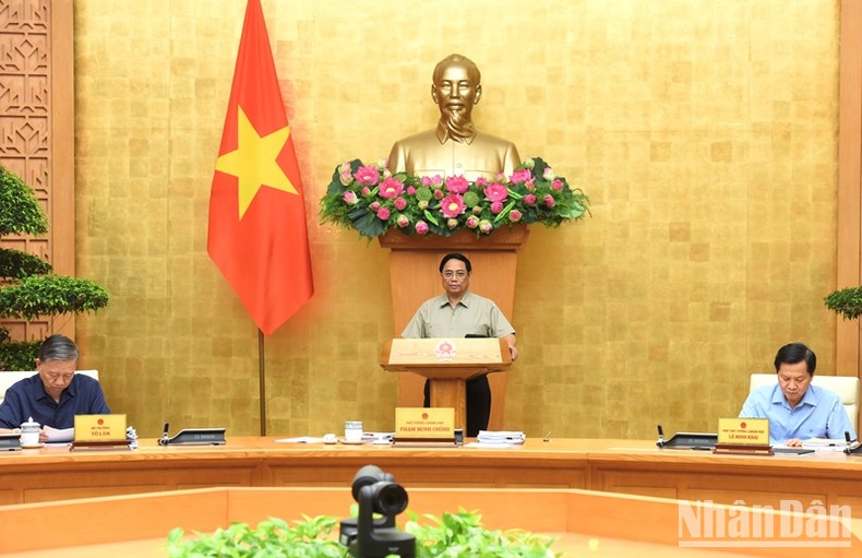 Thủ tướng Phạm Minh Chính chủ trì phiên họp Chính phủ chuyên đề xây dựng pháp luật tháng 8 ảnh 1