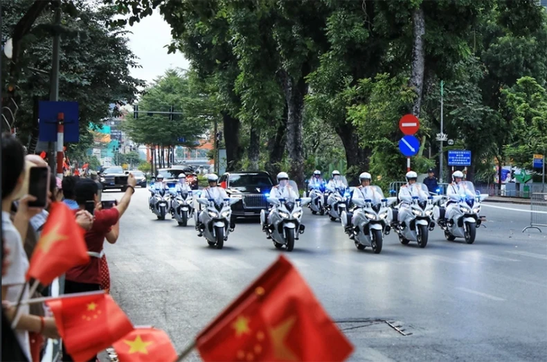 Lễ đón Tổng Bí thư, Chủ tịch Trung Quốc Tập Cận Bình thăm cấp Nhà nước tới Việt Nam ảnh 4