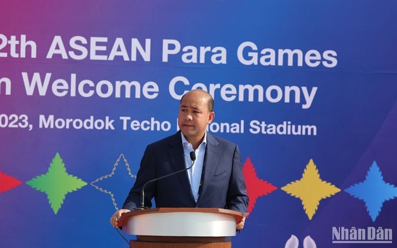 Campuchia tổ chức Lễ thượng cờ ASEAN Para Games 12 ảnh 1