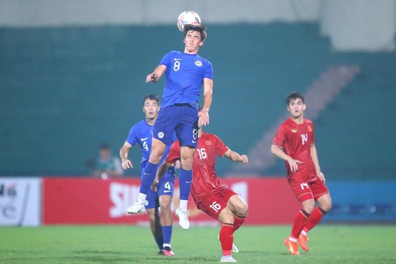 U23 Việt Nam hòa U23 Singapore 2-2 trong trận đấu thủ tục ảnh 1