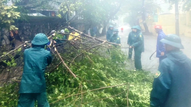 Lực lượng vũ trang Thừa Thiên Huế khẩn trương khắc phục hậu quả bão số 6 ảnh 3