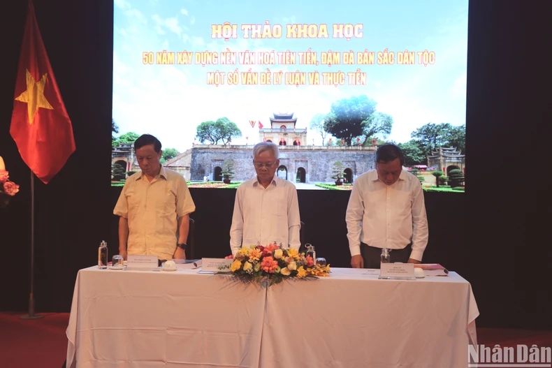  Hội thảo khoa học 50 năm xây dựng nền văn hóa tiên tiến, đậm đà bản sắc dân tộc ảnh 1