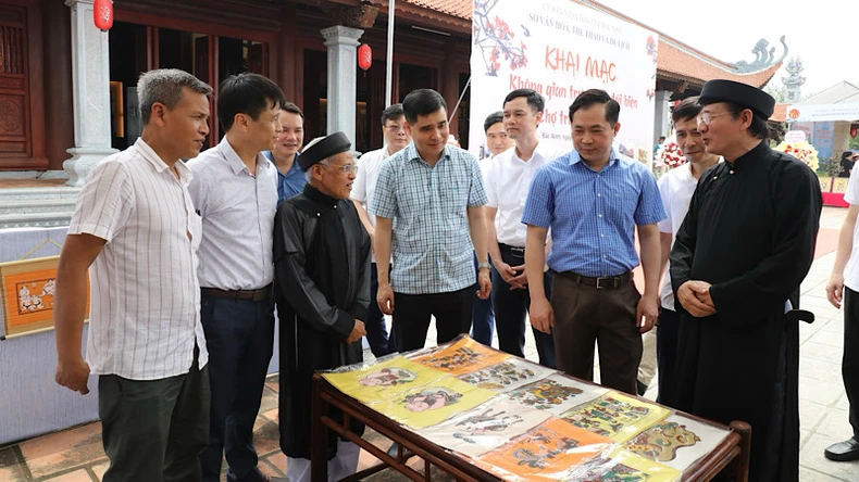 Bắc Ninh khai mạc không gian trưng bày tái hiện chợ tranh Đông Hồ ảnh 1