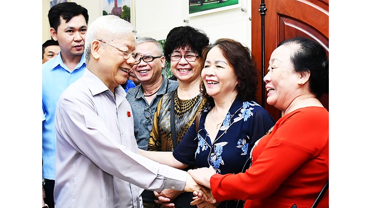 Nhấn vào ảnh để phóng to Nhân dân cả nước tiếc thương Tổng Bí thư Nguyễn Phú Trọng ảnh 2