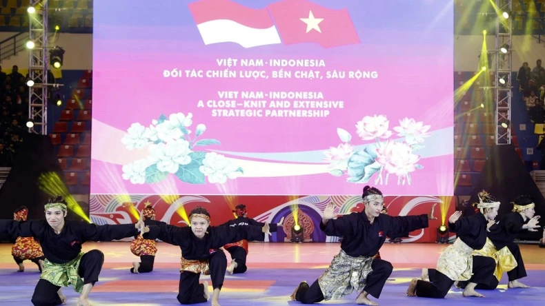 Chủ tịch nước và Tổng thống Indonesia tham dự chương trình biểu diễn võ thuật ảnh 4