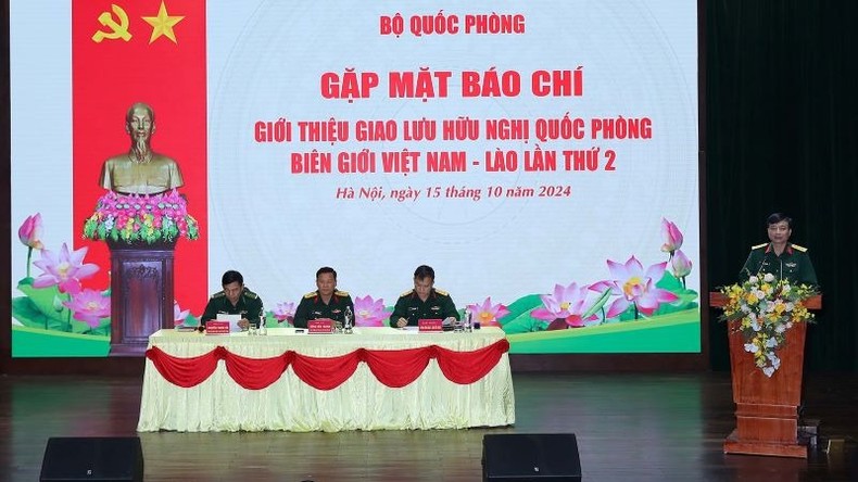 Gặp mặt báo chí giới thiệu Giao lưu hữu nghị quốc phòng biên giới Việt Nam-Lào lần thứ 2 ảnh 3