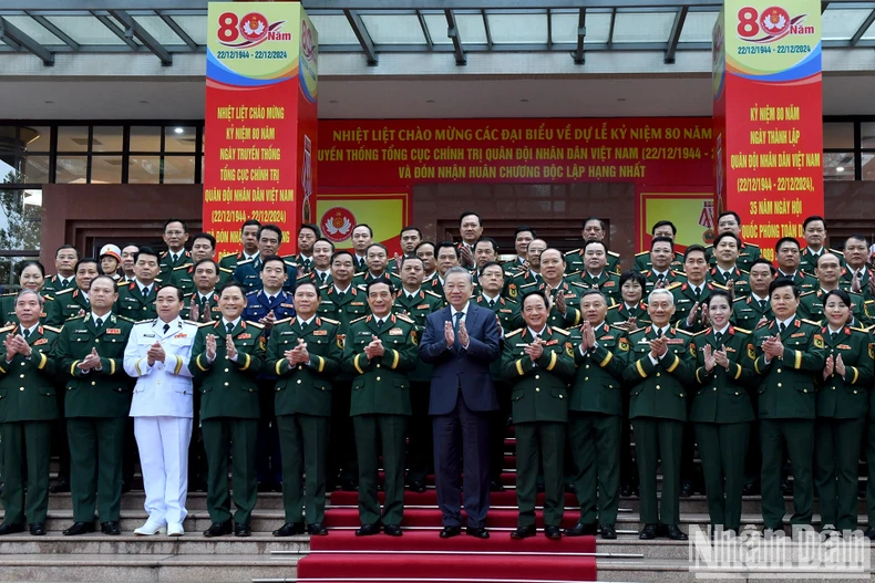 Phát biểu của Tổng Bí thư Tô Lâm tại Lễ kỷ niệm 80 năm Ngày truyền thống Tổng cục Chính trị Quân đội nhân dân Việt Nam ảnh 1