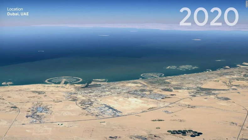 Tác động của biến đổi khí hậu được hiển thị qua Google Earth -1