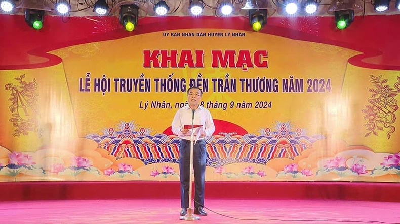 Hà Nam: Khai mạc Lễ hội truyền thống đền Trần Thương năm 2024 ảnh 2