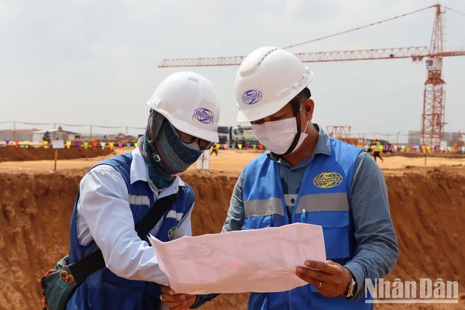 Thi công sân bay Long Thành xuyên dịp Tết Nguyên đán ảnh 1