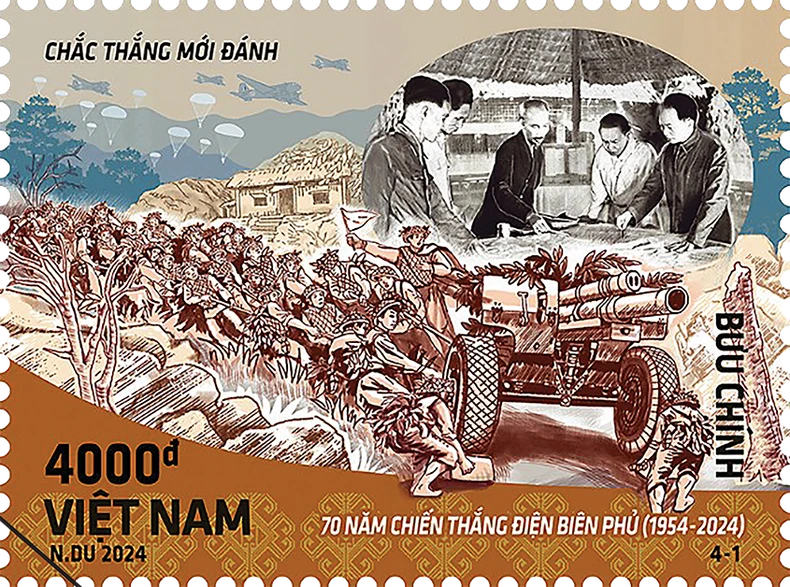 Khám phá ý nghĩa đằng sau bộ tem đặc biệt kỷ niệm 70 năm Chiến thắng Điện Biên Phủ - Ảnh 1