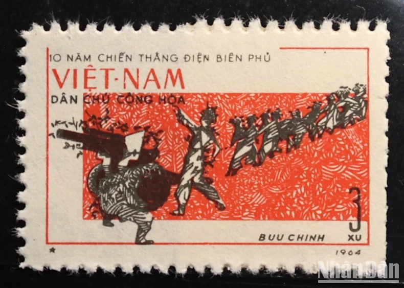[Ảnh] Chiêm ngưỡng những bộ tem quý giá qua các dịp kỷ niệm Chiến thắng Điện Biên Phủ ảnh 4