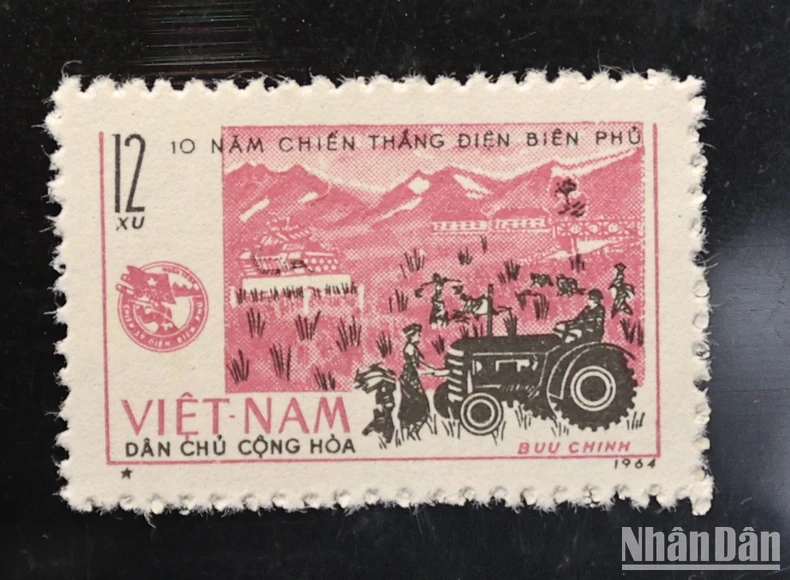[Ảnh] Chiêm ngưỡng những bộ tem quý giá qua các dịp kỷ niệm Chiến thắng Điện Biên Phủ ảnh 5