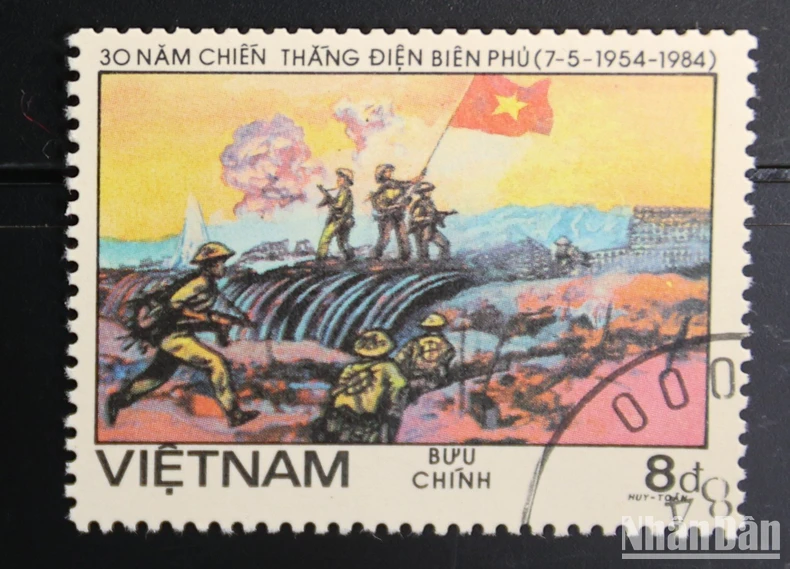 [Ảnh] Chiêm ngưỡng những bộ tem quý giá qua các dịp kỷ niệm Chiến thắng Điện Biên Phủ ảnh 13
