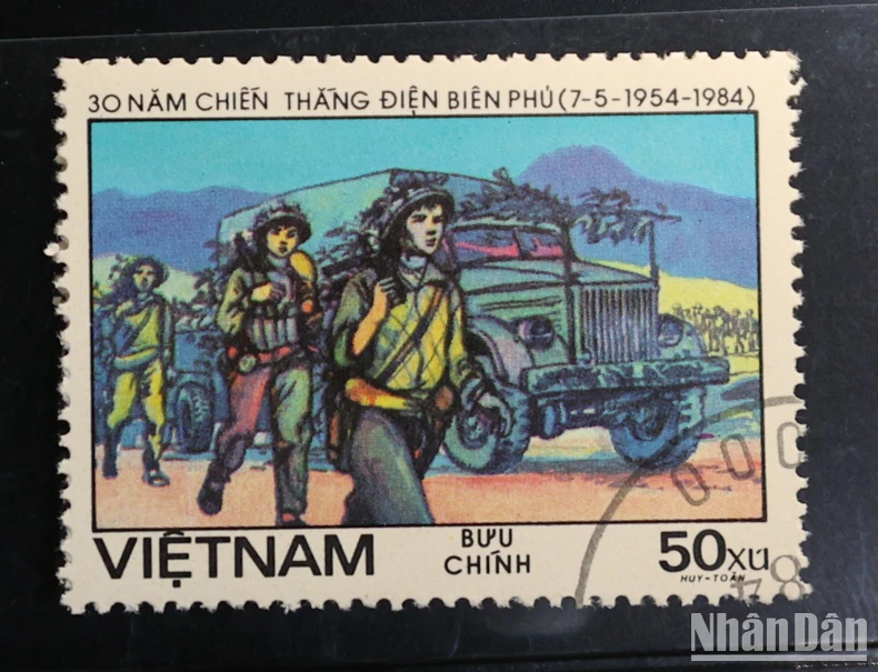 [Ảnh] Chiêm ngưỡng những bộ tem quý giá qua các dịp kỷ niệm Chiến thắng Điện Biên Phủ ảnh 9
