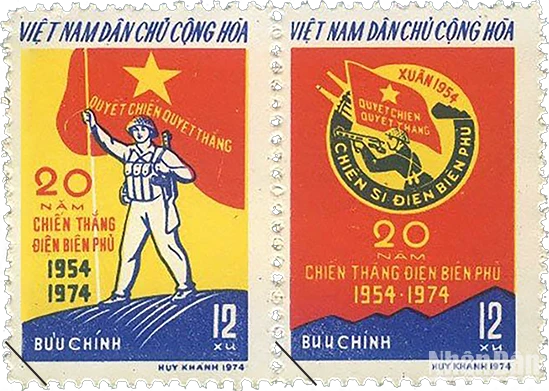 [Ảnh] Chiêm ngưỡng những bộ tem quý giá qua các dịp kỷ niệm Chiến thắng Điện Biên Phủ ảnh 6