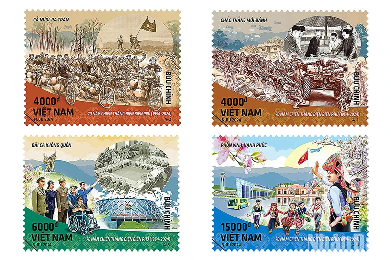 [Ảnh] Chiêm ngưỡng những bộ tem quý giá qua các dịp kỷ niệm Chiến thắng Điện Biên Phủ ảnh 20