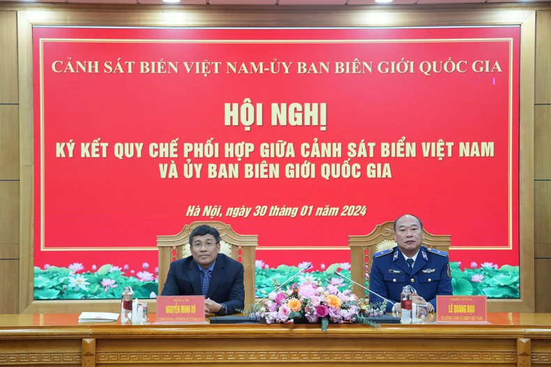 Ký kết quy chế phối hợp giữa Cảnh sát biển Việt Nam và Ủy ban Biên giới quốc gia ảnh 2