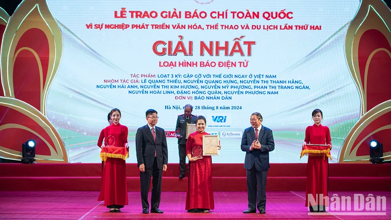 Báo Nhân Dân giành giải Nhất Giải Báo chí toàn quốc “Vì sự nghiệp phát triển văn hóa, thể thao và du lịch” ảnh 2