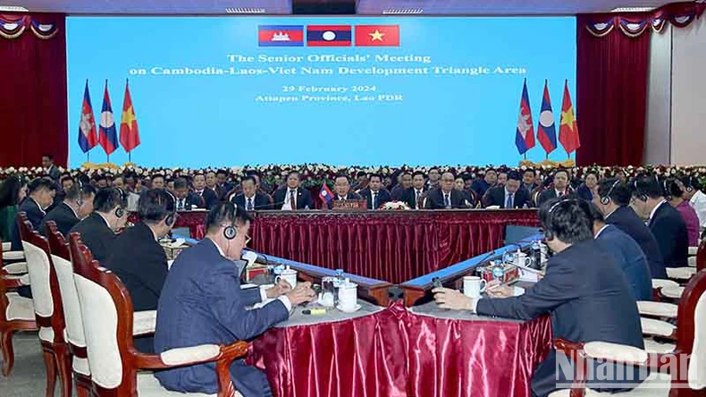 Hội nghị quan chức cấp cao về Khu vực Tam giác phát triển Campuchia-Lào-Việt Nam ảnh 2