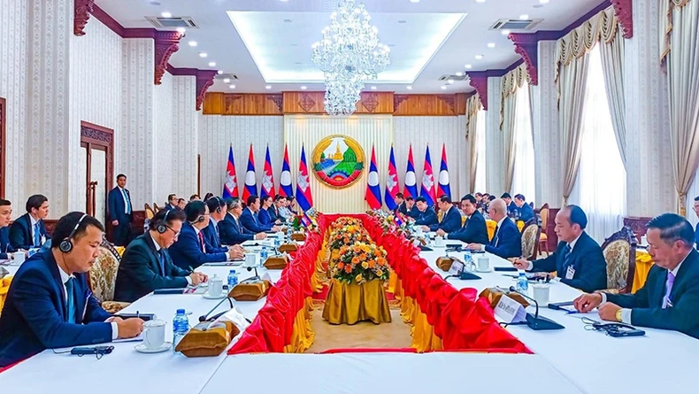 Lào và Campuchia thắt chặt quan hệ hợp tác ảnh 1