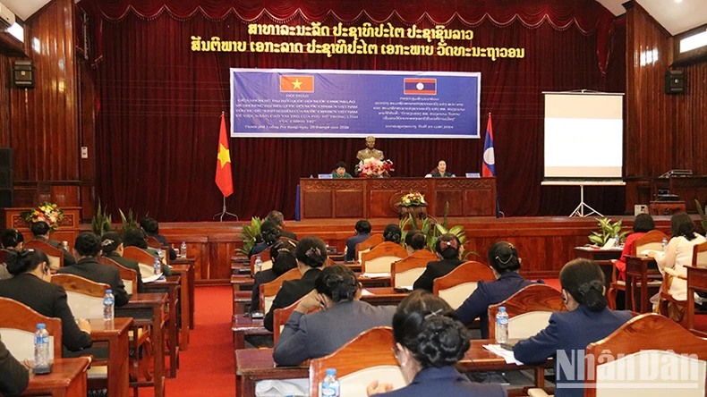 Việt Nam-Lào chia sẻ kinh nghiệm nâng cao vai trò của phụ nữ trong lĩnh vực chính trị ảnh 1